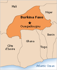 Carte du Burkina Fasso